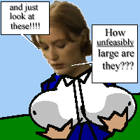 [''and just look at these!!! How UNFEASIBLY large are they???'']